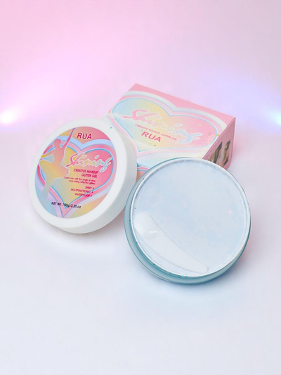 Bleščicev gel za okrasitev obraza v turkizni barvi