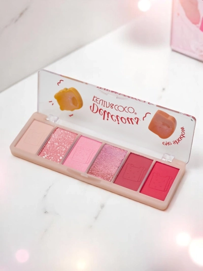 Kevin&Coco Paleta 6 senčil za oči s sijajem Delicious