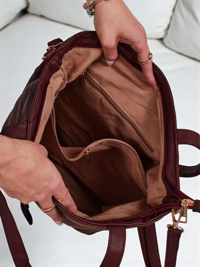 Ženska torbica shopper eko usnje z reliefom Raven Drift