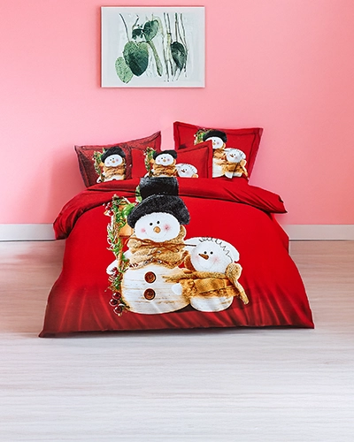 Royalfashion Božićno posteljina 200x220 set 4-DIO