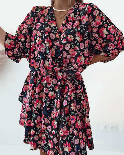 Royalfashion Ženska mini obleka z izvirnim vzorcem