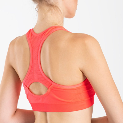 Royalfashion Pomarańczowy sportowy biustonosz damski