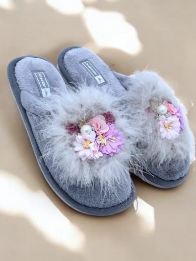 Royalfashion Ženske krznenke s cvetovi Ederra