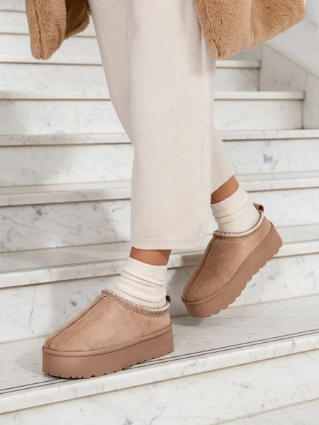 Royalfashion Ženski kratki škornji Zommy a'la snow boots