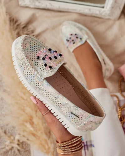 Royalfashion Women's beaded openwork mokasini Namis