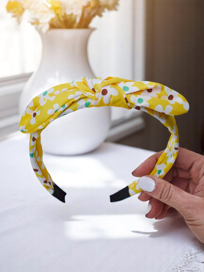 Royalfashion Naglavni trak z metuljčkom v cvetličnem vzorcu Florinka