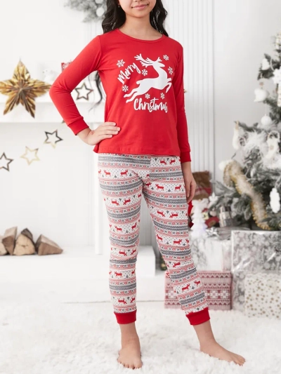Royalfashion božične otroške pižame s tiskom
