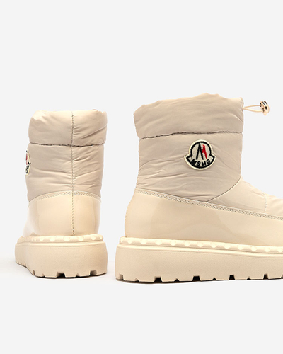 Royalfashion Ženski snežni škornji v krem barvi Ireda