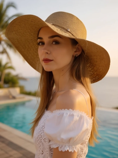 Royalfashion Ženski slamnik Aveline