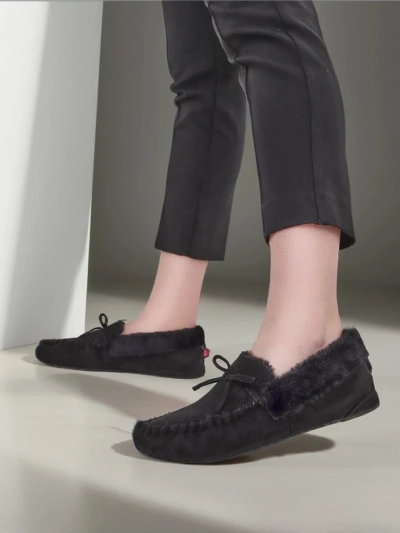 Royalfashion Ženska mokasina s krznom Ahtikes