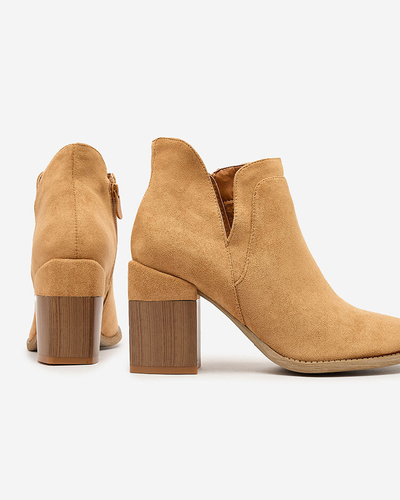 Royalfashion Camel Ženski škornji Ricteas stiletto
