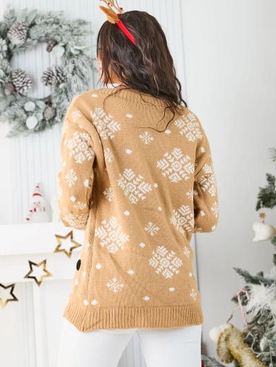 Royalfashion Ženski božični pulover s Santa Clausom