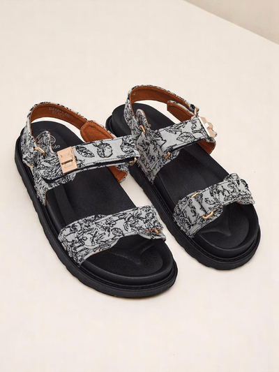 Royalfashion Ženski sandali z Aloe tiskom