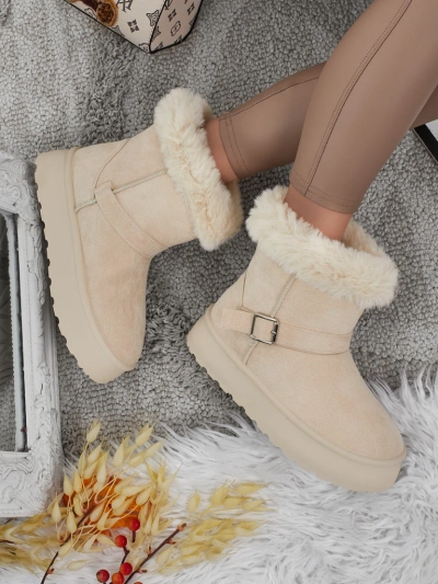 Royalfashion Kratki ženski škornji a'la snežni škornji Myrelle