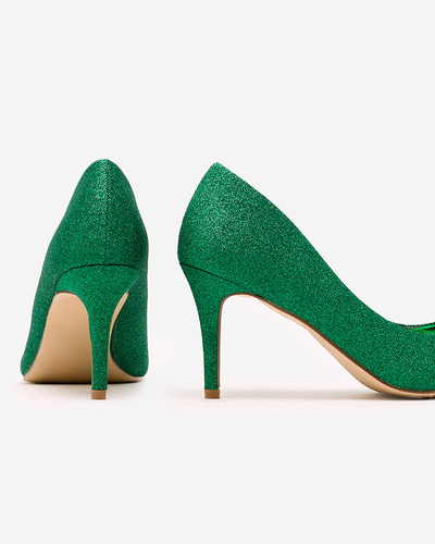 Royalfashion Ženski čevlji na šipi z bleščicami Matomliso