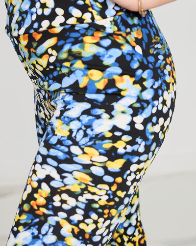 Royalfashion Wzorzyste damskie legginsy 3/4