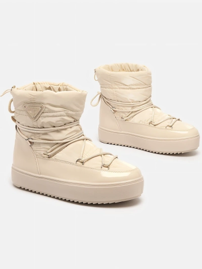 Royalfashion Ženski škornji a'la v bež barvi Vevnose