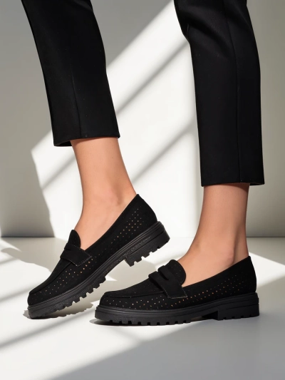 Royalfashion Ženski perforirani loaferji Filoz