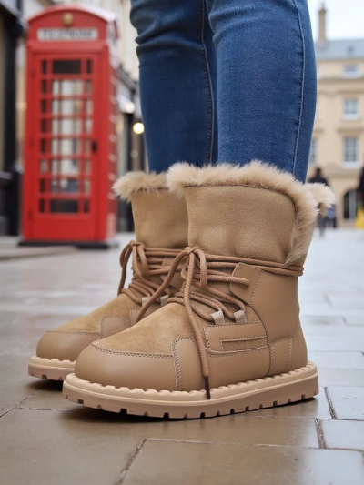 Royalfashion Ženske vezene snežne čevlje Viovi