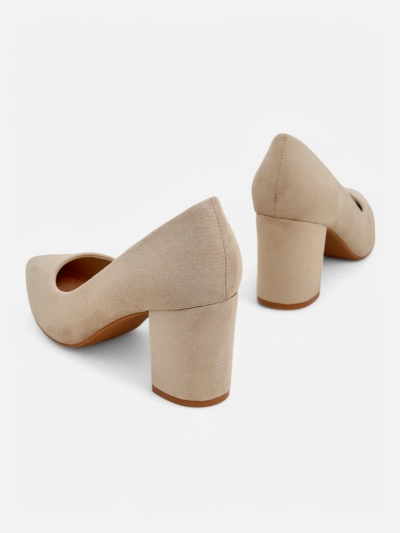 Royalfashion Ženski pumps z ekološko suedin in peto Ugandes