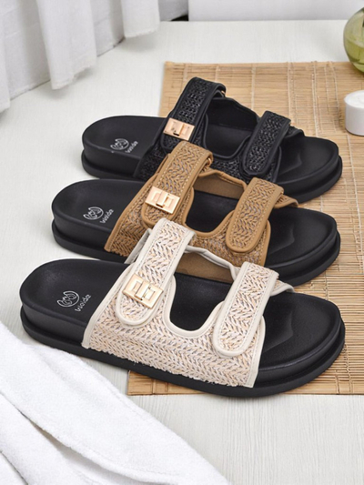 Royalfashion Ženski natikači z pletenico Delibeli