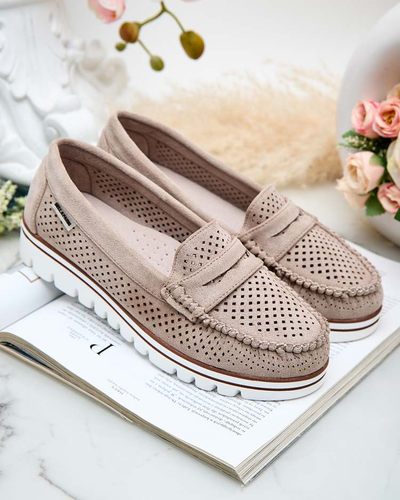 Royalfashion Azurni ženski mokasini Leteller