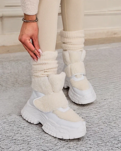 Royalfashion Ženski snežni škornji z ovčjo kožo Segulla