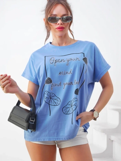 Royalfashion Ženska bombažna majica z zanimivim potiskom