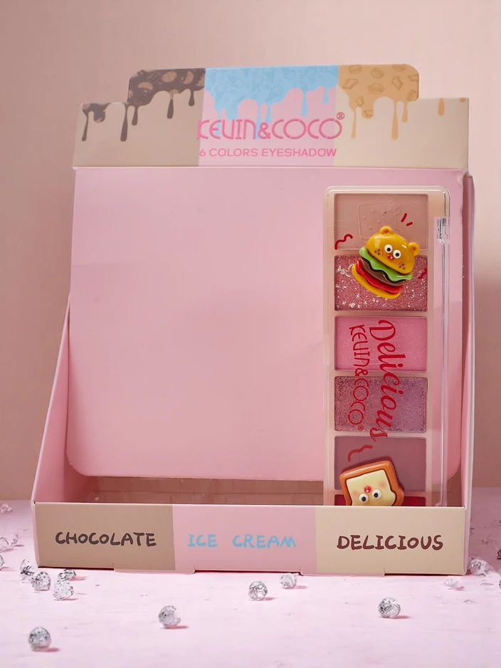 Kevin&Coco Paleta 6 senčil za oči s sijajem Delicious