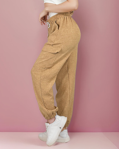 Royalfashion Ženske široke hlače z žepi