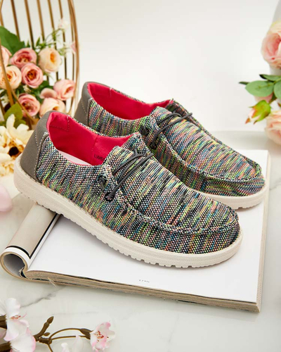 Royalfashion Ženski polpravi čevlji s čipko