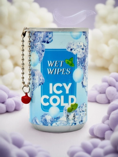 Vlažilni robčki v dekorativni embalaži ICY COLD 30 kos