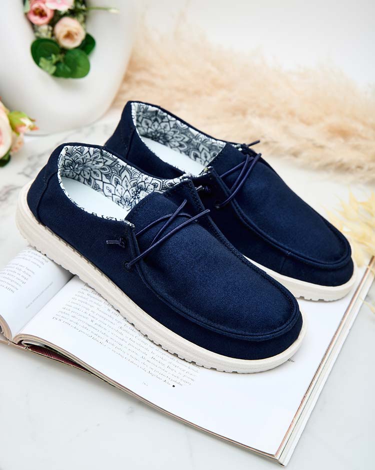 Royalfashion Women's Reptess Lace-up Half Shoes