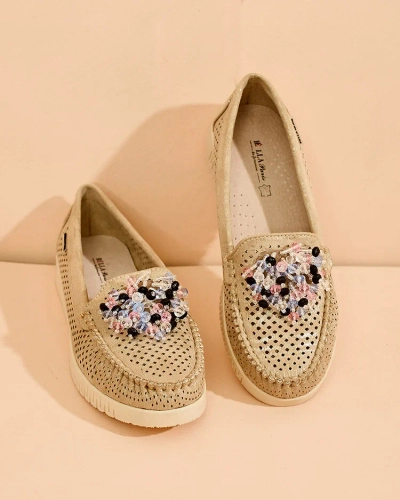 Royalfashion Women's beaded openwork mokasini Namis