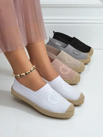 Ženske espadrile Calista Biancha – bele, ploske iz eko semiša, italijanski stil