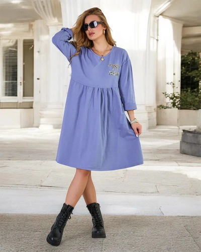 Royalfashion Ženska obleka iz blaga