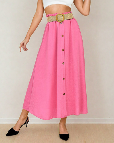 Royalfashion Žensko midi krilo s pasom