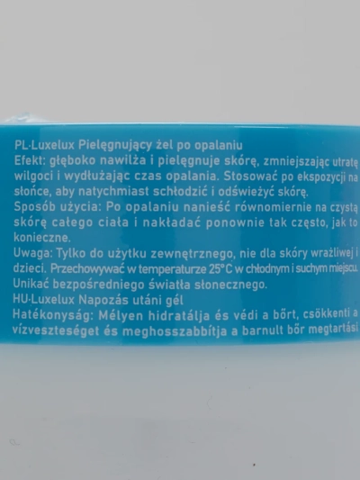 Luxelux Gel za hlajenje po sončenju 280g