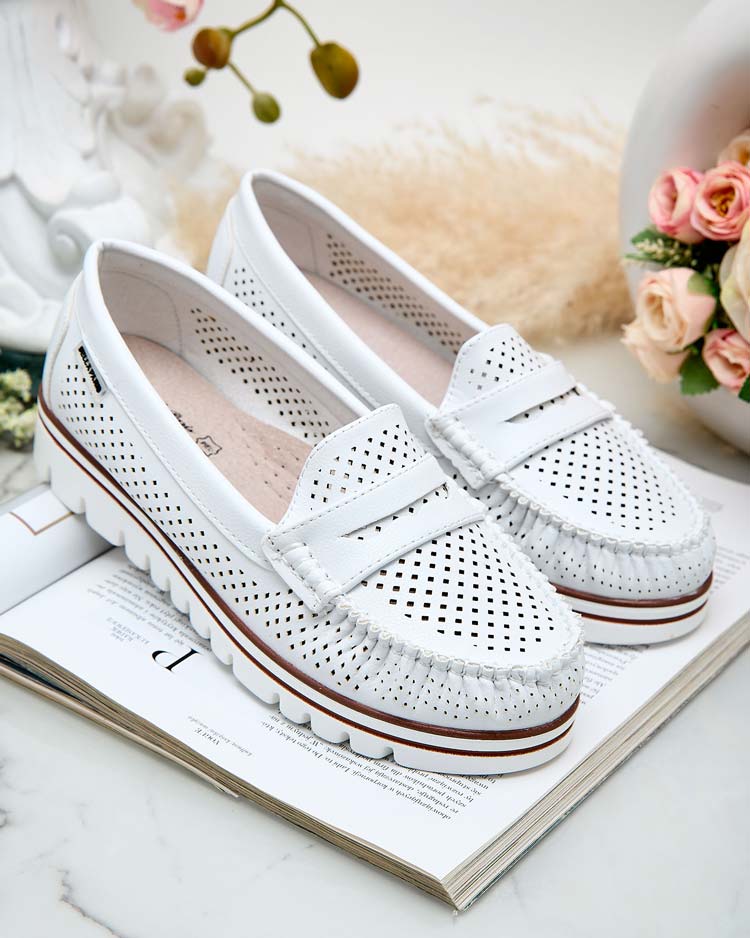 Royalfashion Azurni ženski mokasini Leteller