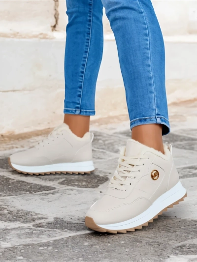 Royalfashion Ogrete ženske superge s krznom Casot