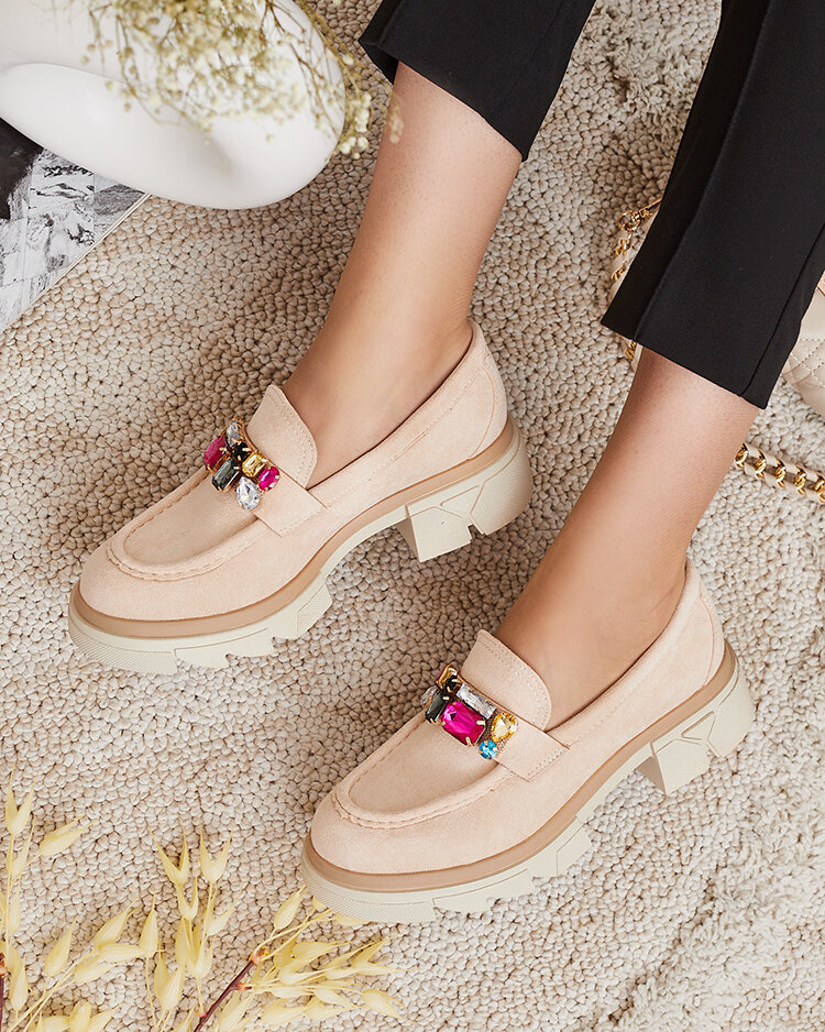 Royalfashion Mokasini s pisanimi kamni Sariner