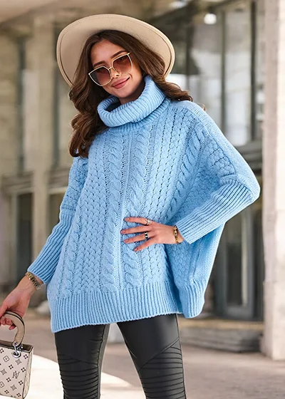 Royalfashion Ženski pulover z rolojem