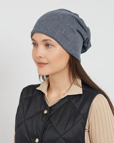 Royalifashion Ženski topli šešir s cirkonima