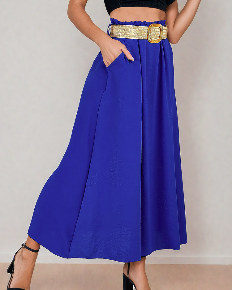 Royalfashion Žensko midi krilo s pasom