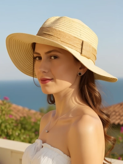 Royalfashion Ženski slamnik Trak Whisper