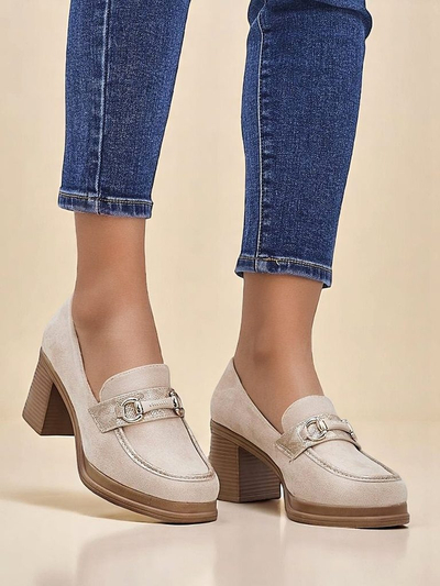 Royalfashion ženske mokasine s široko peto Apareus