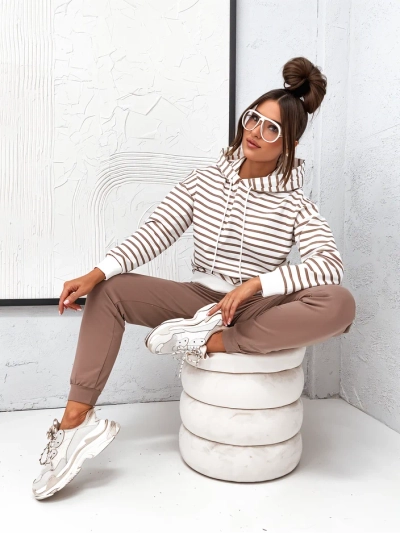 Royalfashion Ženski prugasti trening set