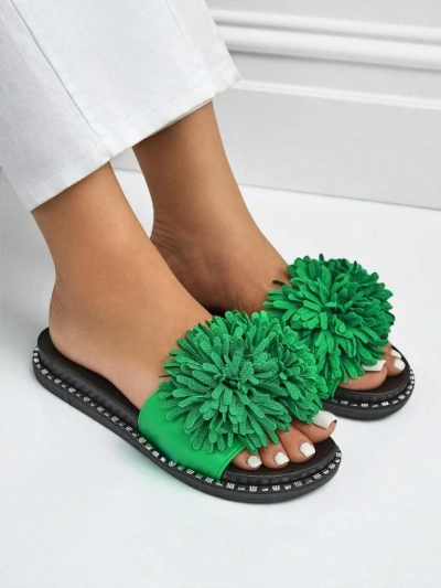 Royalfashion Ženski natikači z ravnim podplatom Flora Blide