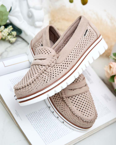 Royalfashion Azurni ženski mokasini Leteller