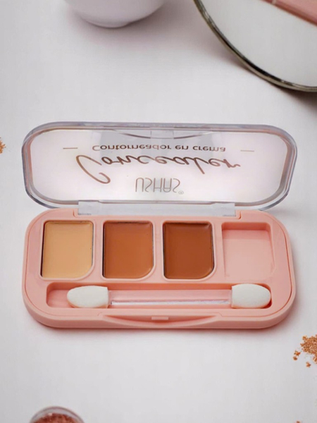 Matirajoča paleta za senčenje obraza, 3 odtenki Cashmere Cocoa